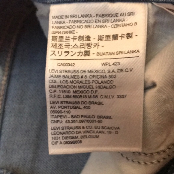 Levi’s 710 Super Skinny Light wash sz 29 - Picture 3 of 6